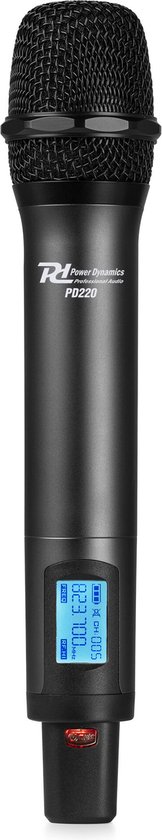 Microphone main sans fil UHF Power Dynamics PD220HH - 160 canaux