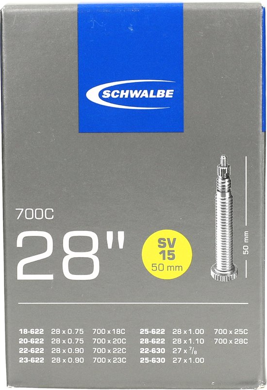 Schwalbe - Binnenband Fiets - Frans Ventiel - 28 x 3/4 - 7/8 - 1 - 11/16 van Schwalbe — afbeelding 5
