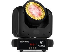 BeamZ Cobra Wash120 moving head met LED ring - RGBW - 120W
