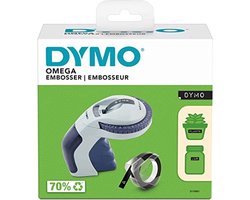DYMO Omega labelmaker voor reliëfdruk | Kleine Lettertang met draaiklikwiel en ergonomisch ontwerp | Voor thuis, doe-het-zelven en knutselen (£/€, Ä, Ö & Ü)