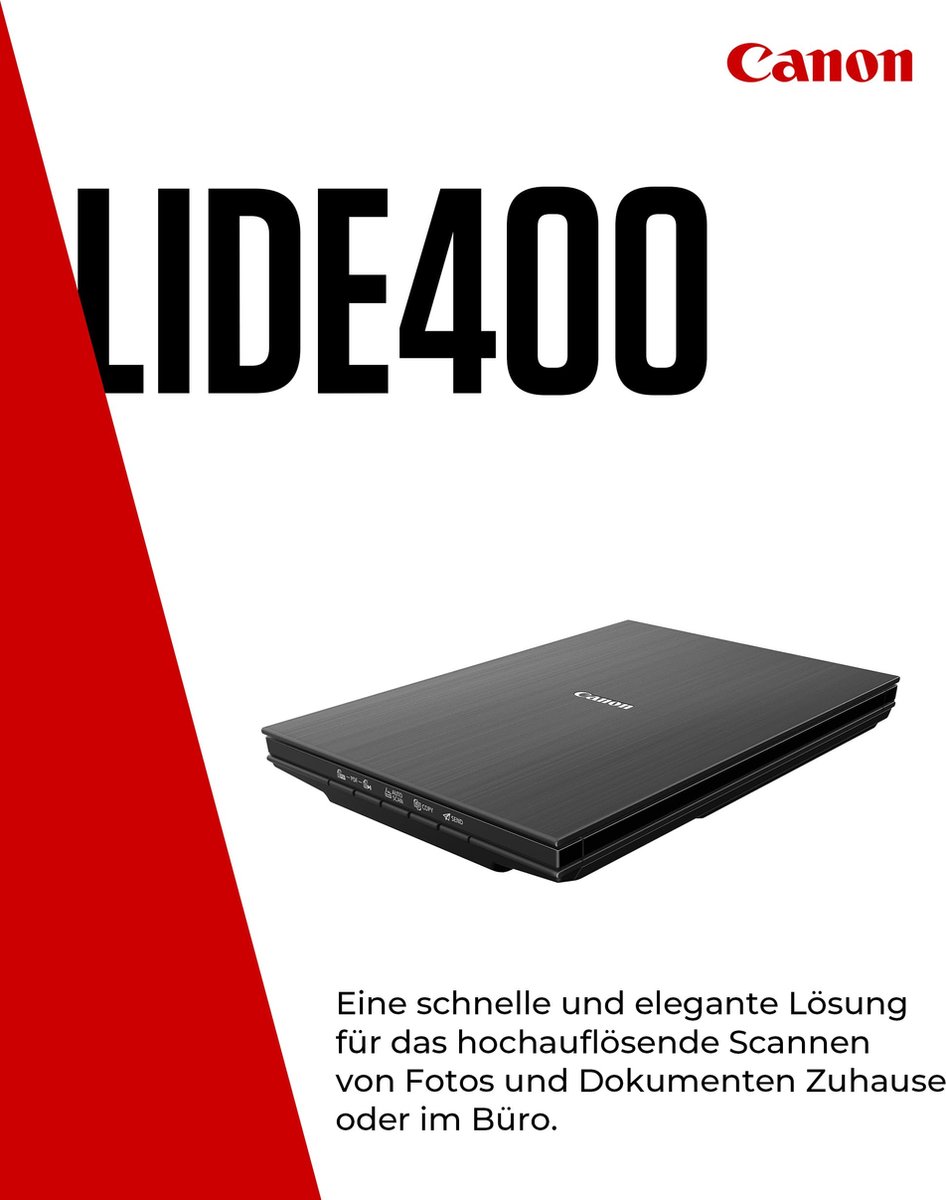 Canon CanoScan LiDE 400 - Flatbed Scanner - A4 - Zwart thumbnail 8