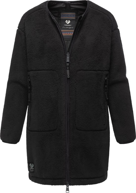 Ragwear Yba Intl Sotfshelljas voor dames, overgangsjas met teddyfleece capuchon, XS-6XL, L