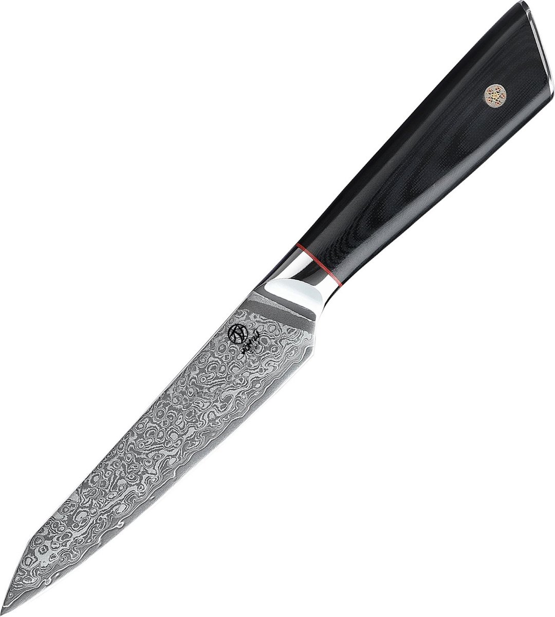 Homizu Kajiya Officemes - AUS10 Damast/G10 - zwart - doos