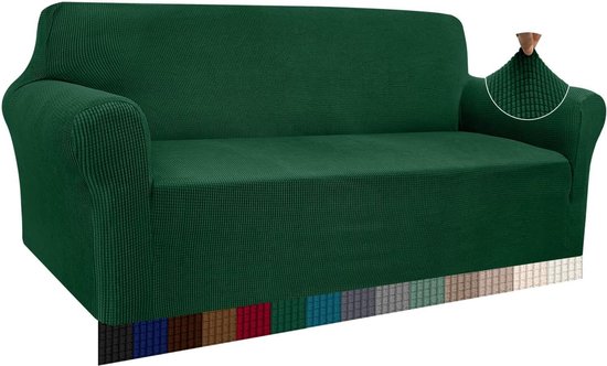 Stretch halve cirkel bankhoes, wasbare bankhoes voor woonkamer, gebogen