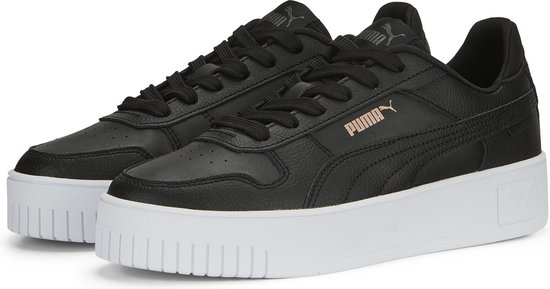 PUMA Carina Street Dames Sneakers - Puma Black-Puma Black-Rose Gold-Puma White