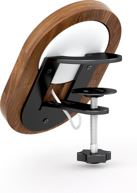 Chargeur de téléphone Magsafe pour support de moniteur | Noyer et noir mat | Pour iPhone et AirPods