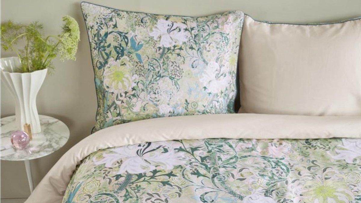 Kardol Lloyd Park dekbedovertrek - Lits-Jumeaux - 240x200/220 - Groen