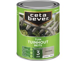 Cetabever - Tuinbeits Tuinhout Transparant - Licht grijs - 750 ML