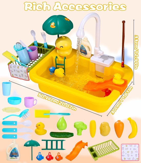 Magische Water Speelkeuken voor Kinderen - Interactieve Kraan en Keuke