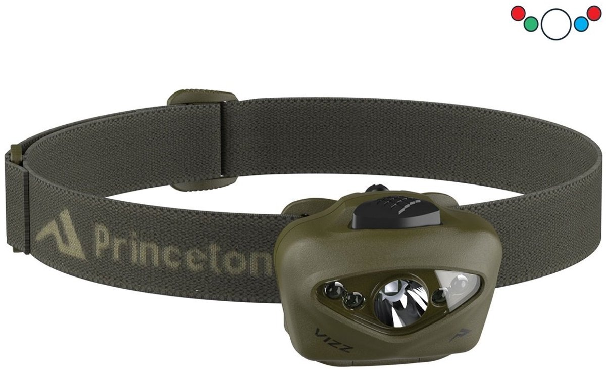 Princeton Tec Hoofdlamp VIZZ 550 OD Green RGB