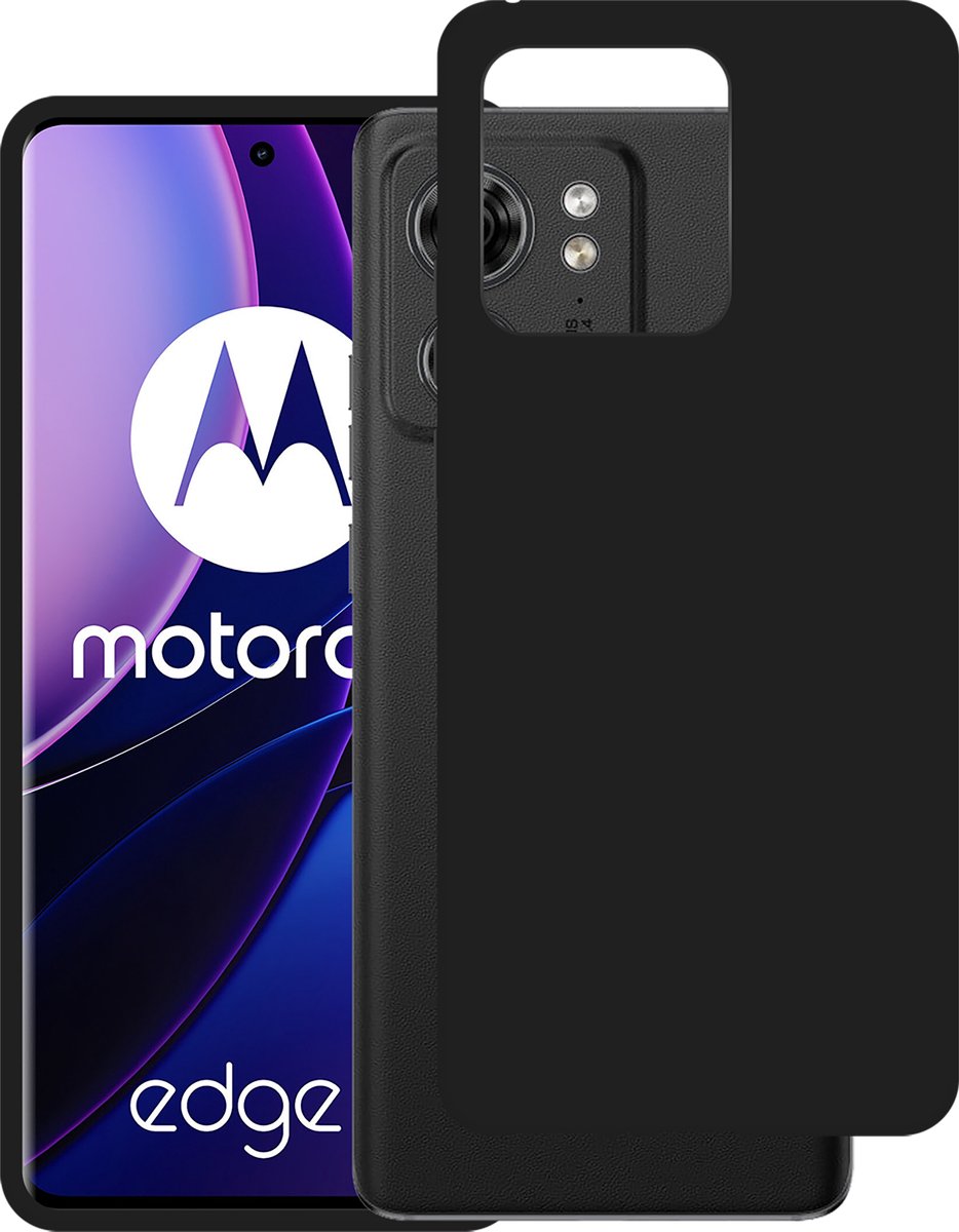 Cazy hoesje geschikt voor Motorola Edge 40 Hoesje Siliconen - Flexibele Case - Zwart