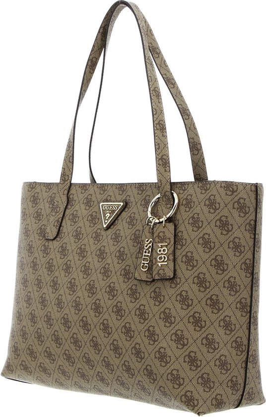 GUESS Sac shopper Eco Elements Tote Latte Logo Marron clair