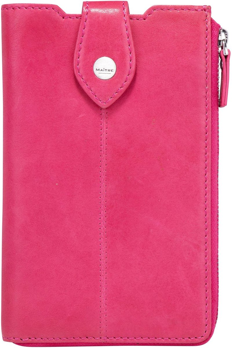 Maître Leren Schoudertas Telefoontasje Lemberg Margarete Phonecase Pink Roze