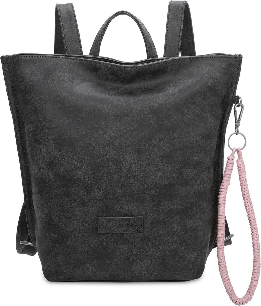 Fritzi aus Preußen Vrije tijd rugzak Rugzak Fritzi33N Vintage Backpack Black Idol Zwart