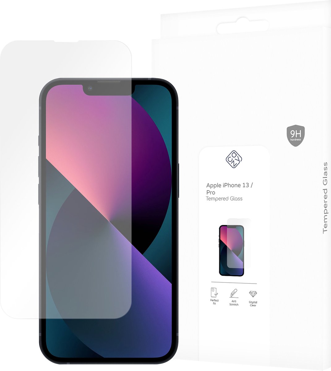 Cazy screenprotector geschikt voor iPhone 13 / 13 Pro - Screenprotector Gehard Glas