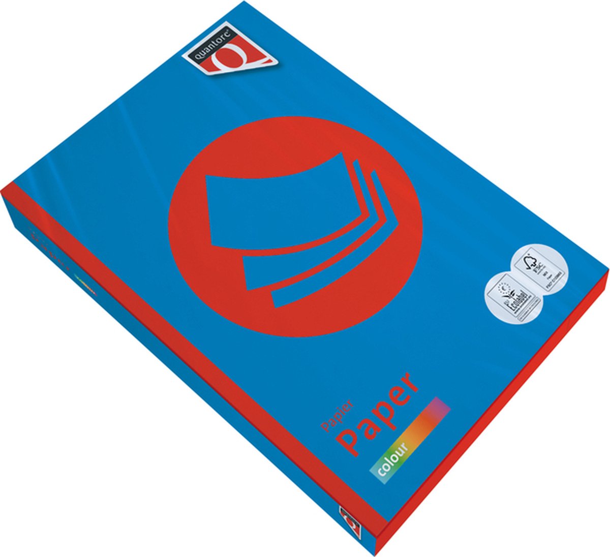 Kopieerpapier quantore colour a4 120gr diepblauw