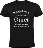 Oordeel niet over mij Heren T-shirt - grappig - humor - comedie - shirt