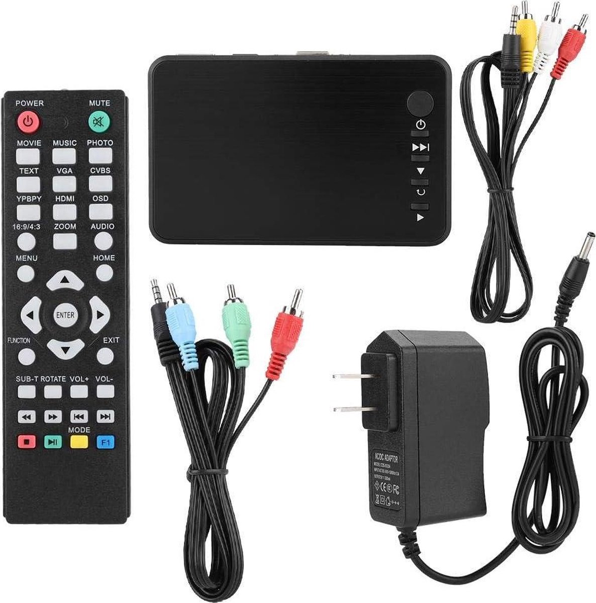 AGPTEK 4K Ultra-HD Digitale Mediaspeler - HDMI / AV uitgang