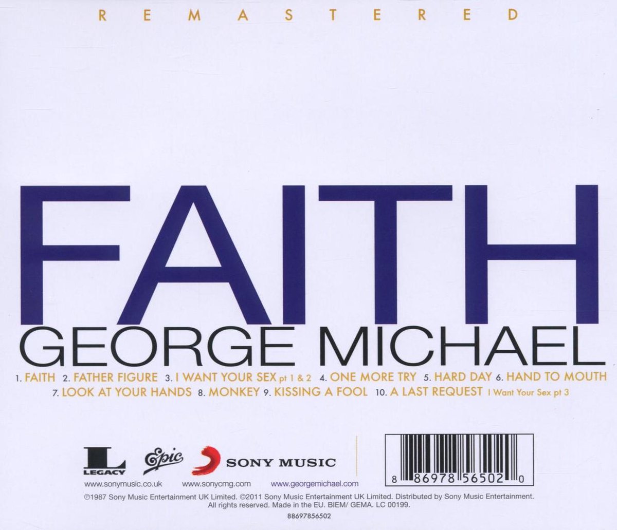 George Michael Faith George Michael Cd