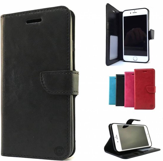 Huawei P30 Lite Black Wallet / Book Case / Book Case / Phone Case / avec compartiment pour cartes, argent et compartiment photo