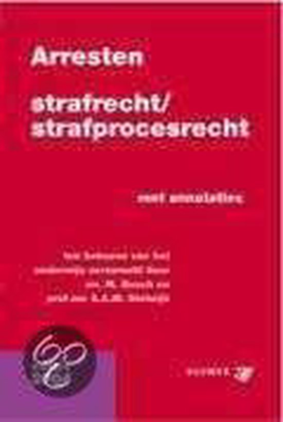 Arresten Strafrecht Strafprocesrecht - cover