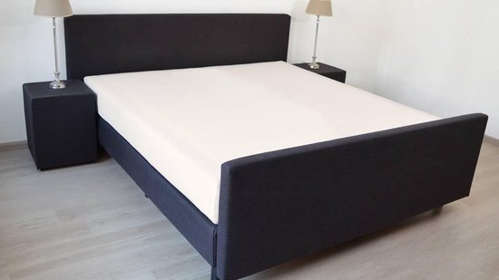 Snoozing - Katoen - Hoeslaken - Lits jumeaux - 200x200 cm - Ivoire