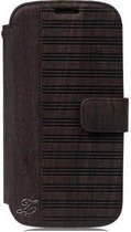 Zenus Masstige Woodlot Block Diary Black Choco voor Samsung Galaxy SIII