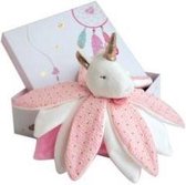 Doudou et Compagnie Unicorn knuffel doekje in cadeau verpakking - DC3547 knuffel