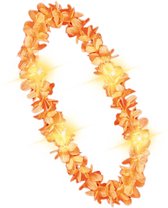 Hawaii Krans met Verlichting Oranje