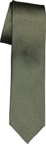 Michaelis  stropdas - zijde - olijfgroen met blauw melange -  Maat: One size