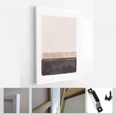 Set van abstracte handgeschilderde illustraties voor wanddecoratie, briefkaart, Social Media Banner, Brochure Cover Design achtergrond - moderne kunst Canvas - verticaal - 18642754