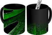 Magische Mok - Foto op Warmte Mok - Close-up van een Monstera - 350 ML
