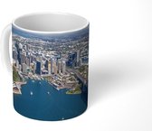 Mok - Luchtfoto van Sydney en de Sydney Harbour Bridge in Australië - 350 ML - Beker