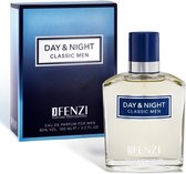 Aromatische, Fougere merkgeur voor heren  - JFenzi - Eau de Parfum - Day & Night - 100ml - 80% ✮✮✮✮✮ - Cadeau Tip !