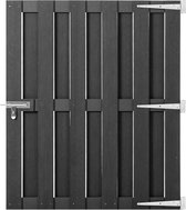 vidaXL Poort 100x120 cm HKC grijs