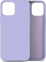 Mobiq - Liquid Silicone Case iPhone 12 / iPhone 12 Pro 6.1 inch - paars