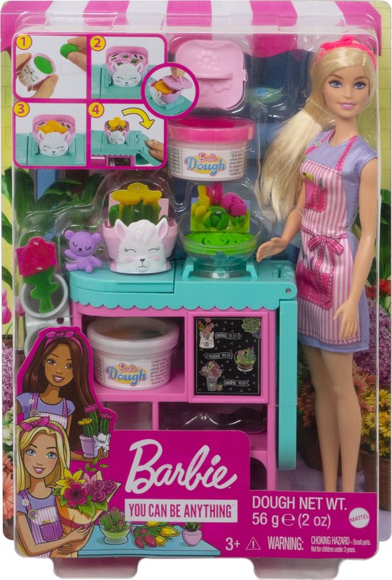 Barbie Bloemist Speelset Blond - Modepop