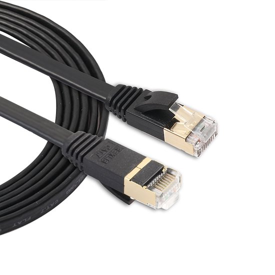 Internetkabel - By Qubix - 1.8m CAT7 Ultra dunne Flat Ethernet netwerk LAN  kabel... | bol.com