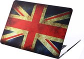 Macbook case van By Qubix - Retro UK flag - Air 13 inch - Geschikt voor de macbook Air 13 inch (A1369 / A1466) - Hoge kwaliteit hard cover!
