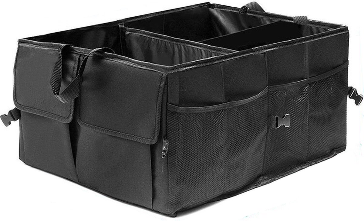BrightWise® Kofferbak Organizer Opvouwbaar - Organizer auto - Kofferbak opbergbox – Kofferbak tas - 52 x 38,5 x 27 cm - Zwart