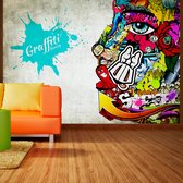 Zelfklevend fotobehang - Graffiti schoonheid, 8 maten, premium print