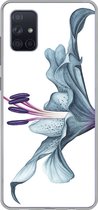 Telefoonhoesje Geschikt voor Samsung Galaxy A71 hoesje - Bloemen - Aquarel - Lelie - Siliconen Telefoonhoesje