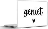 Laptop sticker - 11.6 inch - Quotes - Geniet - Spreuken - 30x21cm - Laptopstickers - Laptop skin - Cover