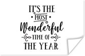Citation de Noël C'est la plus belle période de l'année sur fond blanc 30x20 cm - petit