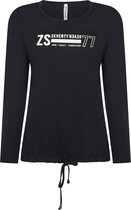 Zoso 216 Sam Shirt With Print Navy/Off White - M