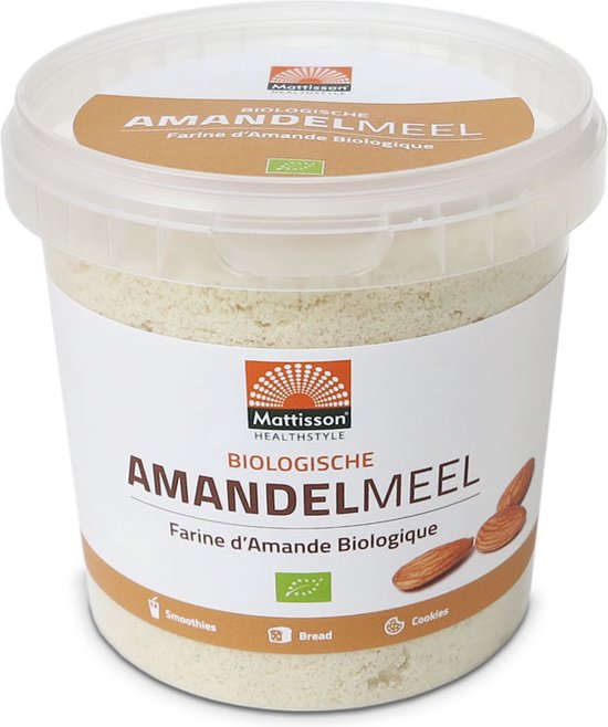 Mattisson - Biologisch Amandelmeel - Gemalen Amandelen uit Europa - Vegan - 300 Gram