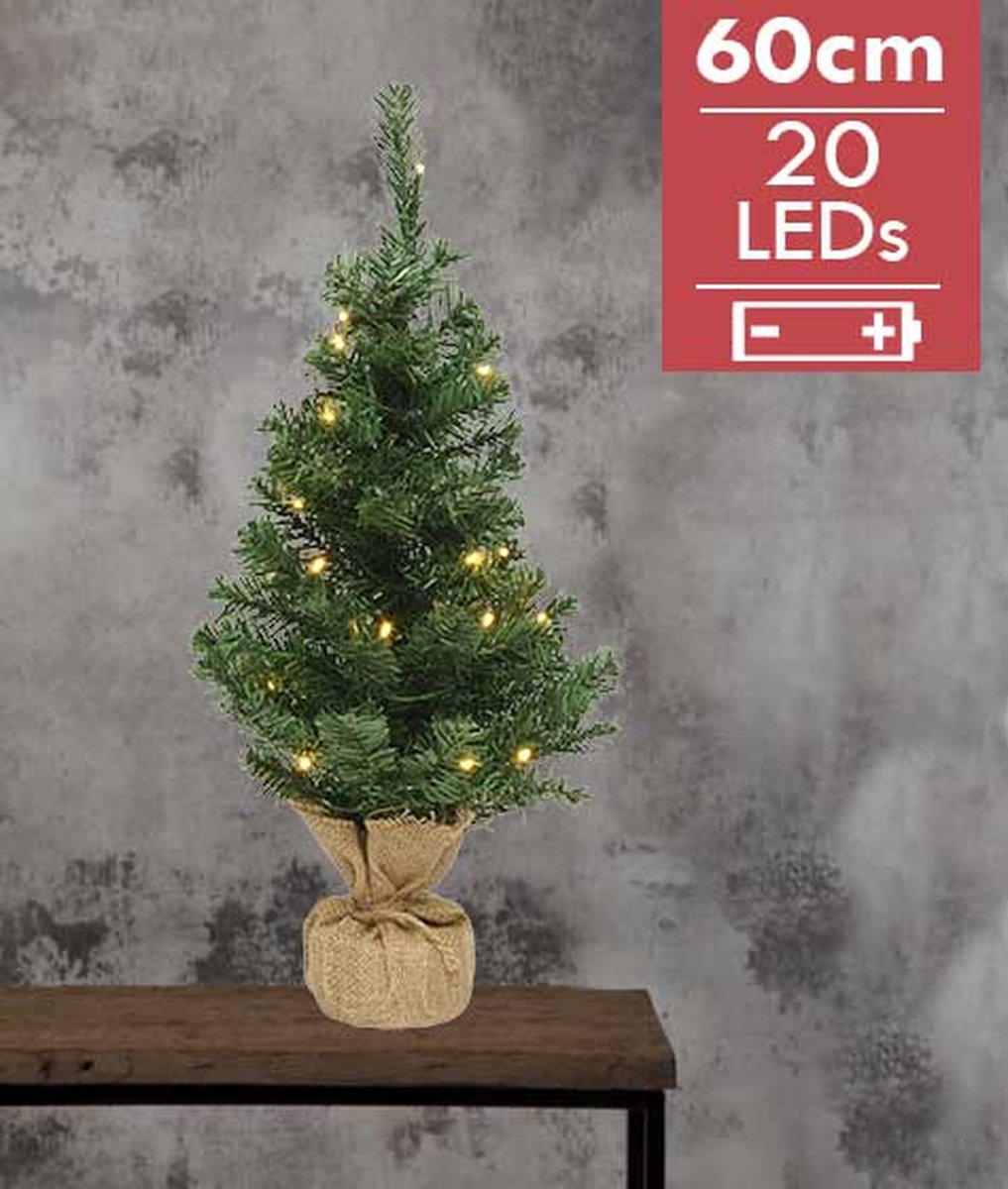 Everlands - Mini Kerstboom - 60cm - Inc. verlichting – foto 3