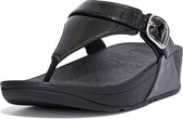 FitFlop™ Lulu Adj Toe Post - Patent Glitter All Black - Maat 36