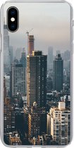 Geschikt voor iPhone Xs Max hoesje - New York - Skyline - Amerika - Siliconen Telefoonhoesje