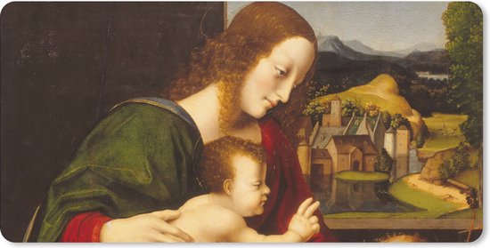 Bureaumat - Johannes de Doper - Leonardo da Vinci - 80x40 - Muismat